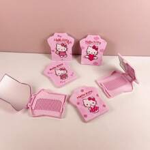 Sanrio Cartoon draagbare kam Yoki Flip Cover compacte spiegel Valentijns haarstylingtool
