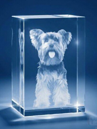 1pc Personalized Photo 3d Crystal Ball, Customized 3d Holographic Photo Etched Inside The Crystal, With Your Own Photo, Valentine's Day, Valentine's Day Decor Exquisite, High-Quality Custom, Personalized, Unique Ideal Gifts For Her Boyfriend, Girlfriend, Dad, Mom, Family, Friends, Pets, Daughter, School Students, Son For Anniversaries, For Valentine's Day, For Mother's Day, For Birthdays, For Children's Day, For Father's Day, For Graduation, For Weddings, For Housewarming School, Home, Office