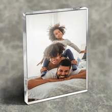 Customized Acrylic Photo Blocks - Personalized Love Story - Perfect For Anniversaries, Birthdays, Weddings, Graduations, Housewarming - Unique Gifts For Couples - No Feather, No Power Required Back To School