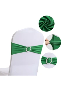 30/10/1 Piece Of Spandex Elastic Chair With Bowknot For Wedding Reception - Universal Elastic Chair Cover Strap, Buckle Slider Suitable For Decorating Chair Waistband, Birthday Party, Wedding Party, On-Site Chair Backrest Decoration And Fixation For Banquets, Parties, Hotel Events Suitable For Birthdays, Weddings, Graduation Ceremonies, Welcome Parties, Hotel Conference Halls, Auditoriums
