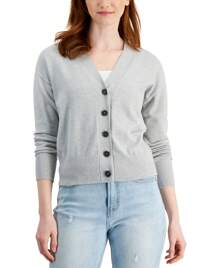 Chaqueta de punto corta con botones para mujer de Style & Co