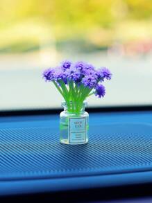 Mini Simulation Star Vase Car Decoration Ornaments Car Center Console Decoration Gadgets