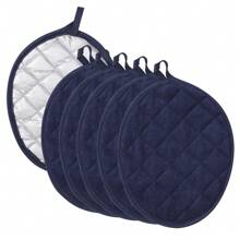 4 Stücke/Set hitzebeständige Matte, ovale Form, Kochküchen Untersetzer Set, geeignet für Kochen, Backen, Camping, Größe 23,5*18 cm, maschinenwaschbar, geeignet für Küche, Esszimmer, Camping