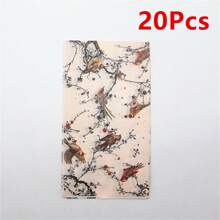 20 قطعة من مناشف الضيوف الورقية المزينة بالطيور لموائد الطعام وديكور الحمام، مبللة، لأعياد الميلاد وأعياد الزفاف والمناسبات السعيدة، حفلات عيد السنة الجديدة