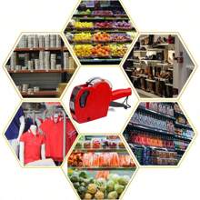 MX-5500 8 Digits Price Tag Gun With 10000 Sticker Labels And 10 Ink Refill, Label Maker Pricing Gun Kit Numerical Tag Gun For Office, Retail Shop, Grocery Store, Organization Marking