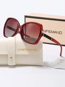 LINFEMAND 高品质猫眼框金色闪粉装饰时尚眼镜，适合日常佩戴、篝火晚会、节日礼物等场合，是女士时尚眼镜、時尚眼鏡、秋冬装扮、沙滩配饰、复古Y2K基础款眼镜、商务休闲礼品的理想之选。适合日常佩戴、海边、沙滩、度假、散步、购物、驾车、夏季海滩度假街拍、户外活动和旅行。 - 彩色 - 查看 2