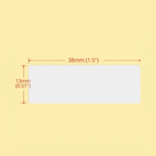 15 Pages Of 840pcs 0.51"X1.5" Matte White Blank Name Label Stickers, For Writing, Marking Storage Containers, Jars, Files, School, Office, Kitchen Organization,School Supplies,Back To School