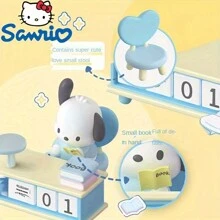 Sanrio 1pc Cartoon Cube Calendar - Adorable Cartoon Desk Decor, Perfect For Office Or School, Great Gift For Kuromi And