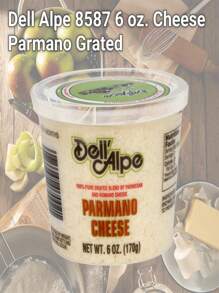 Dell Alpe 8587 6 Oz. Cheese Parmano Grated - 彩色 - 查看 2