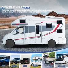 Reserveradabdeckung für Automobile, 190T Taft Anti-Wind universelle Reifenabdeckung, Sonnenschutz, wasserdicht