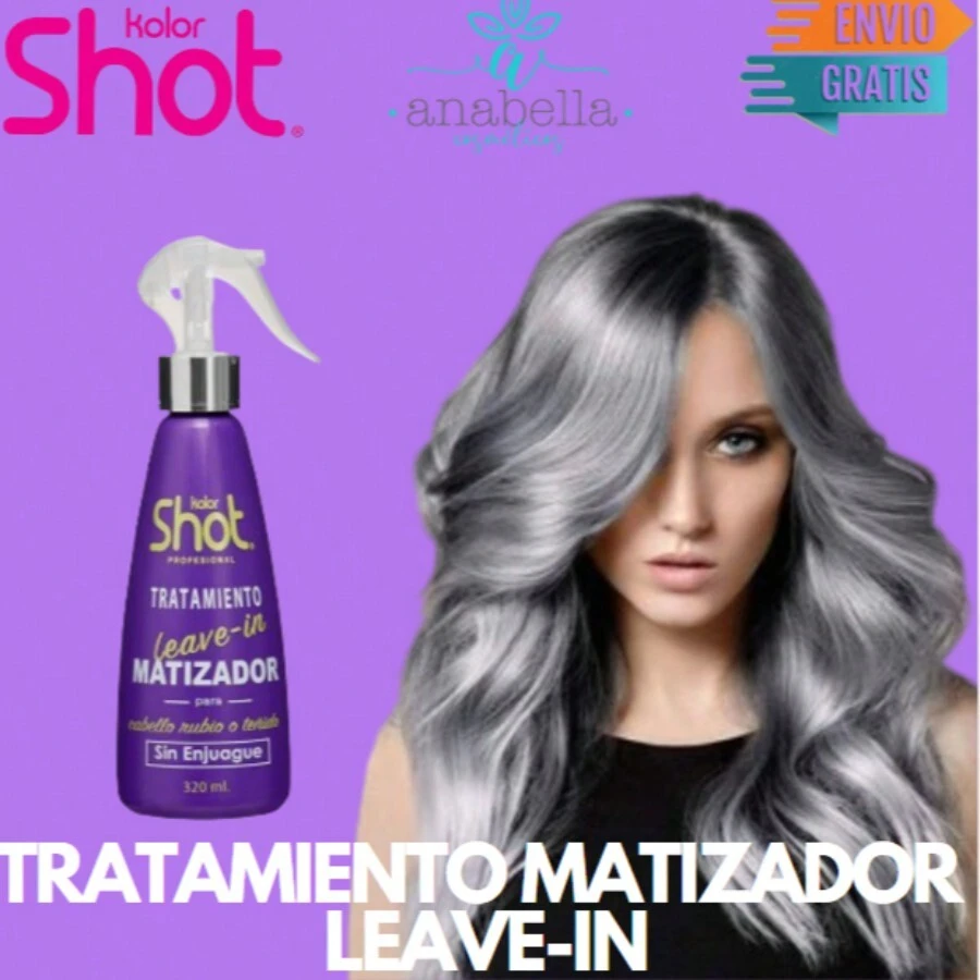 TRATAMIENTO LEAVE-IN MATIZADOR PARA CABELLOS RUBIOS O TEÑIDOS DE KOLOR SHOT - MORADO - Ver 1