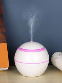 USB Powered Mist Humidifier, Circular Wood Grain Creative Humidifier, Compact Home & Car Portable Moisturizing Device, Valentine's Day Gift