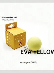 1 件/标准尺寸，柔软乳胶材质，触摸激活互动玩具，猫吱吱球 - 卡通宠物风格，球形设计，多功能猫玩具，适合节日和日常陪伴，四季皆宜