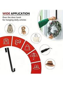 5 pezzi/4 pezzi/2 pezzi/1 pezzo Gancio per corona di Natale, Gancio retrattile in metallo per corona di Natale, Gancio per appendere la corona sulla porta, Gancio telescopico per decorazioni natalizie, Decorazioni natalizie per la casa, Decorazioni per la stanza in inverno