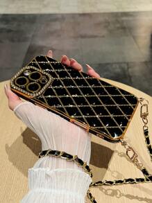 1 件钻石网格电镀激光雕刻 TPU 手机壳适用于 防水防震防摔防刮 - 手機殼和斜肩繩 - 查看 7