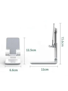 1Pc Foldable Phone Stand, Adjustable Phone Holder For Desk, Portable & Telescopic Tablet & IPad Stand, Height & Angle Adjustable Mount, Non-Slip Base, Essential Phone Accessories, A Great Phone Holder Stand, Perfect For Halloween, Christmas Gifts.