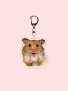 6 peças de chaveiro com pingente de acrílico criativo com tema de hamster fofo e engraçado, hamster, batata-doce, acessórios para bolsas, acessórios para mochilas escolares, pingente para bolsa. Acessório para bolsa do dia a dia, pingente para bolsa, cordão, porta-chaves. Ideal para namorados, namoradas, familiares, médicos, enfermeiros, presentes para festas, decorações para celular e muito mais. Acessórios para carro com animais.