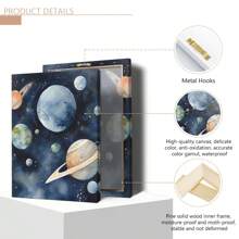 3pcs/Set Astronaut & Outer Space Canvas Art Set - Waterproof, Wooden Framed Wall Decor For Bedroom, Living Room, Office, And Dorm,Posters,Wall Art,Room Decoration Stuff Gifts Birthday Graduation