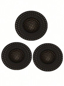 1/3pcs Kitchen Sink Bathroom Drain Filter, Floor Drain Strainer, Toilet Clogging & Pest Prevention Cover, Kitchen Sink Strainer,Kitchen Sink Drain, Bathroom Drain,Bathroom Sink Drain, Anti-Clogging Drain Cover With Filter Screen, Anti-Insect Cover, And Kitchen Water Filter