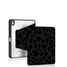 1 pieza Funda protectora a prueba de golpes y antideslizante con estampado de leopardo compatible con iPhone y iPad - Negro - Ver 2