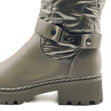 JZ Hermanos Women's Lido Decorative Strap Quilted Ankle Boots