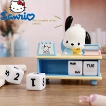 Sanrio 1pc Cartoon Cube Calendar - Adorable Cartoon Desk Decor, Perfect For Office Or School, Great Gift For Kuromi And