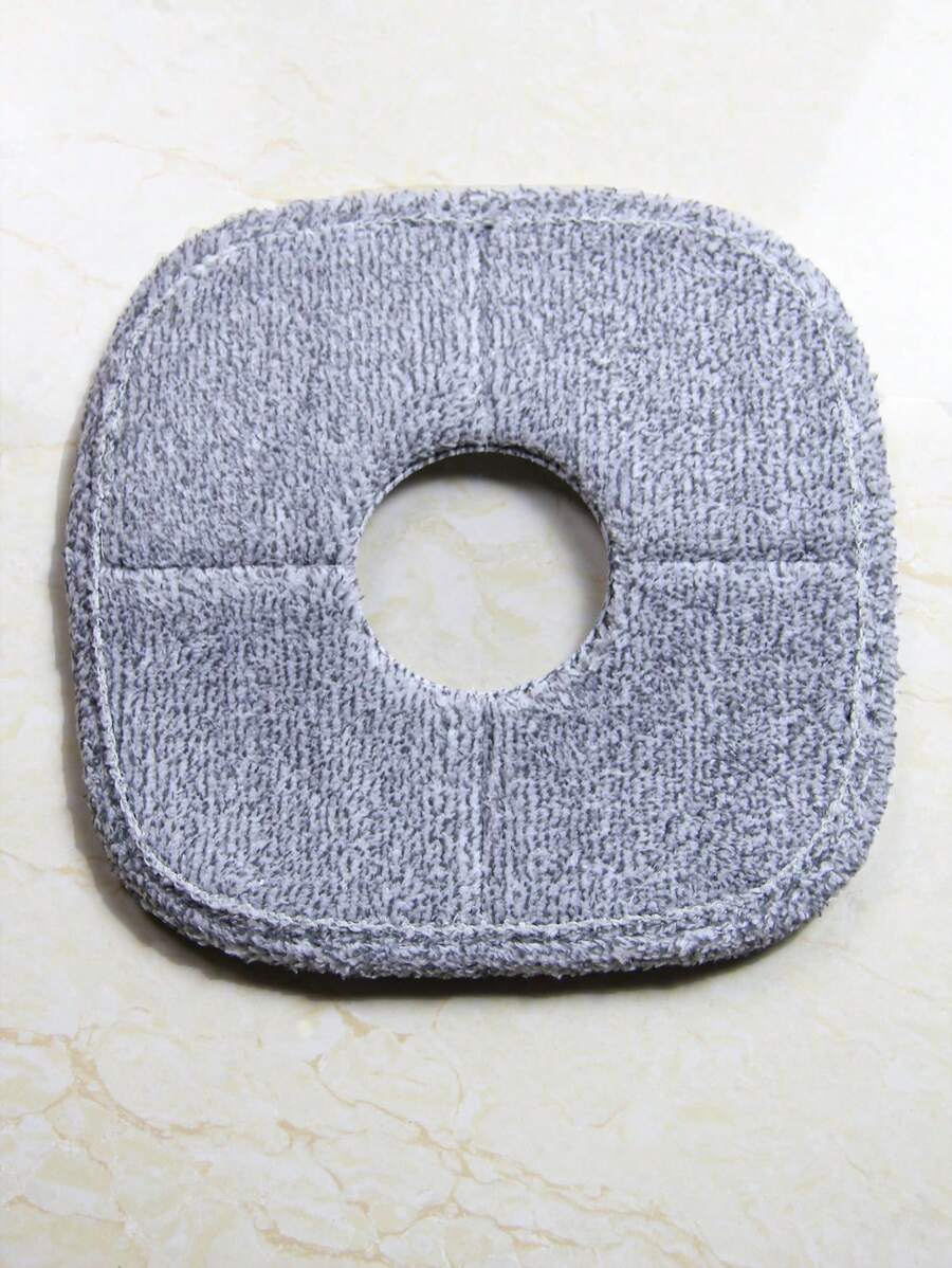 1/2/5 件拖把替换头，方孔/圆孔平板拖把布，干湿两用清洁替换拖把垫，适用于旋转拖把 - 灰色 - 查看 1