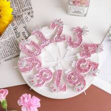 1 pièce Bougie numéro d'anniversaire, bougie de gâteau d'anniversaire couronne rose, bougie numéro pailleté décorations de gâteau, convient aux filles, femmes, célébrations d'anniversaire, pour anniversaire, anniversaire, fête de retraite et mariage, bougies d'anniversaire, décorations d'anniversaire, joyeux anniversaire, décoration de pièce