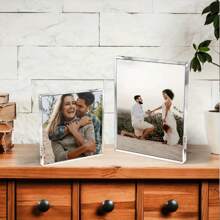 Customized Acrylic Photo Blocks - Personalized Love Story - Perfect For Anniversaries, Birthdays, Weddings, Graduations, Housewarming - Unique Gifts For Couples - No Feather, No Power Required Back To School