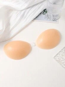 隐形硅胶胸垫，丰胸文胸垫，适合小/大胸，适用于内衣、婚纱、晚礼服 - 杏色 - 查看 3