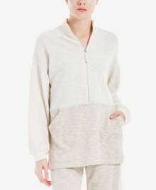 Max Studio London Zip Front Sweater - Cream - View 2