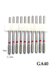 10件套钻石火焰角质层打磨钻头套装，专业角质层指甲打磨钻头，适用于去除死皮，3/32英寸指甲干式美甲修脚塑形卸甲美甲沙龙工具 - 彩色 - 查看 12