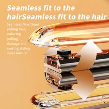 Alisador de cabello con función de rizado, 4 ajustes de calor, tecnología de iones negativos, calentamiento instantáneo, sin interruptor físico de encendido/apagado