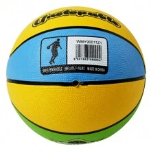WIN.MAX No. 3 Rubber Basketball, Indoor/Outdoor Game, Wear-Resistant, Color-Block Training Ball, Basketball Equipment - Multicolor - View 4