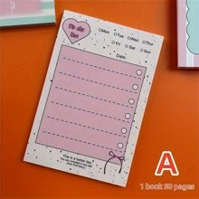 50-Pack Non-Stick Notepads, Candy-Colored To-Do List, Shopping List, Weekly Planner, Rectangular Sticky Note Pads For Office, Home, And School Use