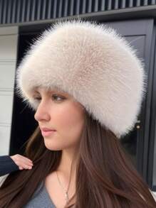 1 件女士户外平顶帽，休闲时尚秋冬首选软呢帽冬季服装 - 帽子 - 查看 11