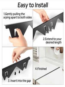 2 Pieces Of 27.5-Inch Stainless Steel Gap Cover, Stainless Steel Groove Cover, Groove Filling Material, Gas Stove Gap Cover, Gas Stove Gap Cover, Groove Cover, Stove Gap Cover, Stove Gap Filling Plate, Stove Gap Cover, Stove Decoration Accessories