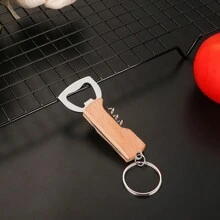 定制不锈钢和木柄开瓶器，红酒和啤酒开瓶器，三合一多功能开瓶器和开罐器 - 木柄開瓶器 - 查看 6