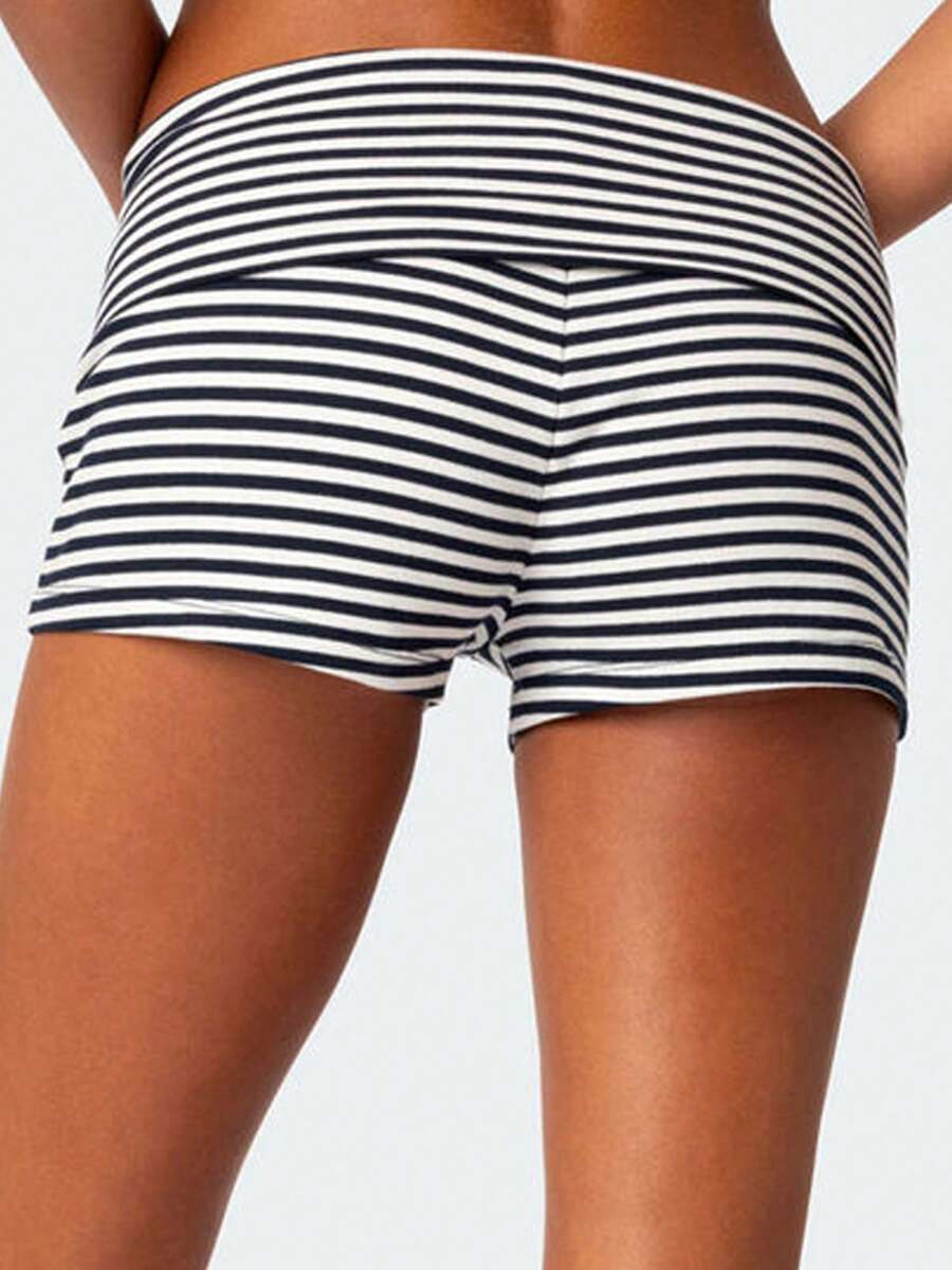 Women Y2k Pajama Shorts Solid Color Lounge Bottom Stripe Low Waist Slim Fit Sleep Shorts Summer Casual Pajama Bottoms Ruffle Pajama Shorts Layered Ruched Lounge Shorts Sexy Elastic Waist Bloomers Cute Fairy Grunge Bottom Gothic Pumpkin Shorts - Màu sắc - Xem 1