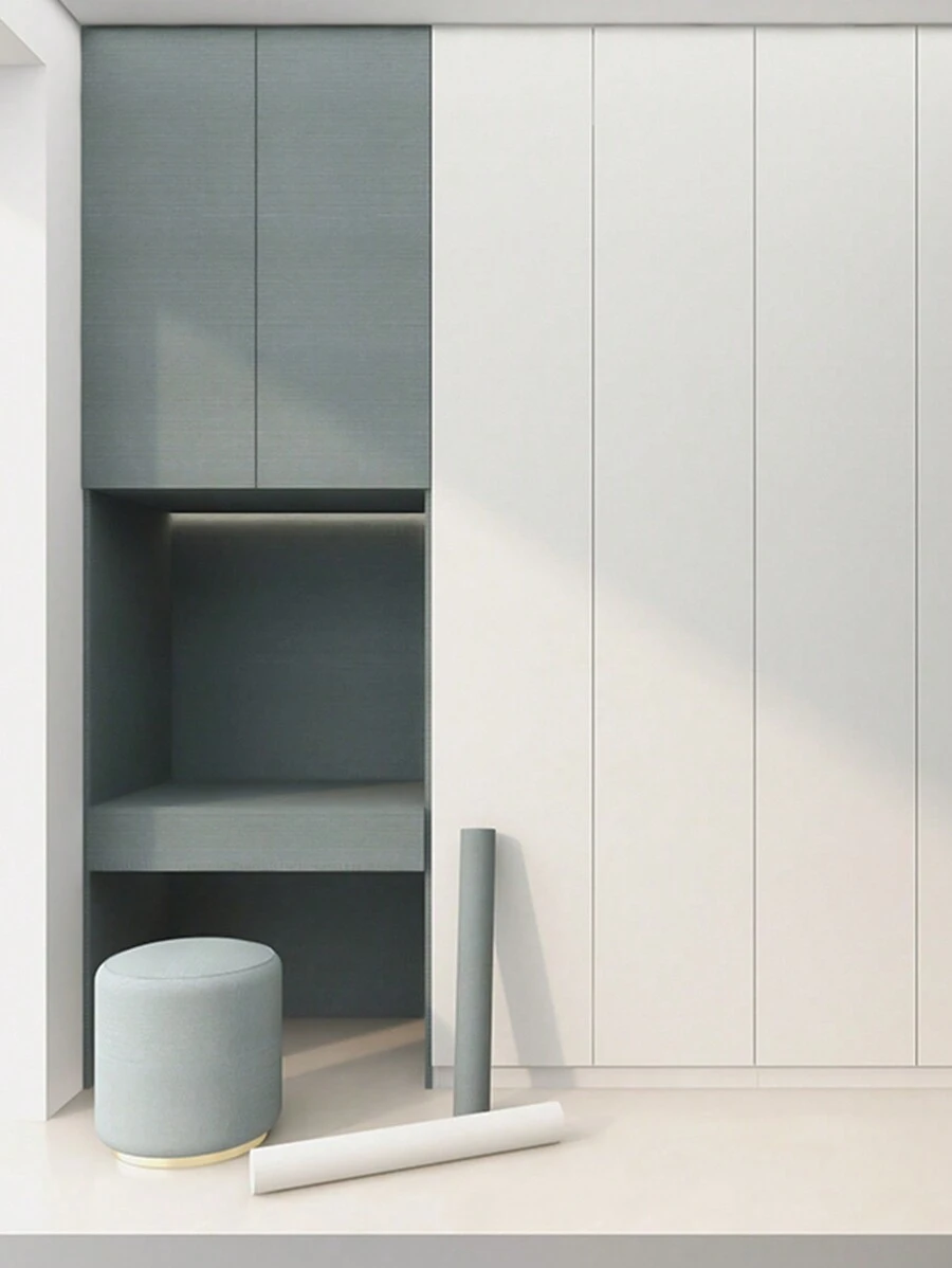 1 Pc Waterproof And Heat Resistant Easy Paste Self-Adhesive Kitchen Wallpaper For Cabinet Doors And Countertops - Oil Proof PVC, Renovation Stickers Peel Wall Panels, Wall Paper, Wallpapers, Spring Decoration Items Refresh Your Home, Rama Decoration Stickers - Multicolor - View 1