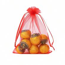 50/100 个红色礼品纱袋，礼品包装袋，适用于派对、节日、糖果、婚礼、情人节、新年、珠宝、饼干、家居装饰 - 彩色 - 查看 14