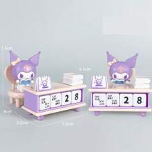 Sanrio 1pc Cartoon Cube Calendar - Adorable Cartoon Desk Decor, Perfect For Office Or School, Great Gift For Kuromi And