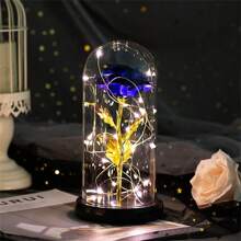 1pc Gold Foil Rose Window Gift Box, Creative Gift For Valentine's Day, Teacher's Day - Multicolor - View 3