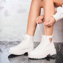 Modern Women's Ankle Boots Stylish Models, From Classic To Metallic - White - View 2