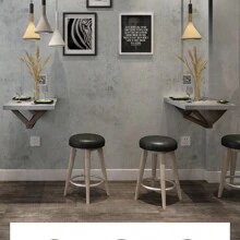 1 Roll Thick Light Gray Cement Self-Adhesive Wallpaper, Self-Adhesive Detachable PVC Wallpaper, Waterproof And Moisture-Proof, Easy To Stick, Suitable For Living Room, Kitchen, Bedroom And Furniture Decoration,Renovation Stickers Peel Wall Panels,Wall Paper, Wallpapers,Spring Decoration Items Refresh Your Home,Rama Decoration Stickers Gifts Birthday Graduation