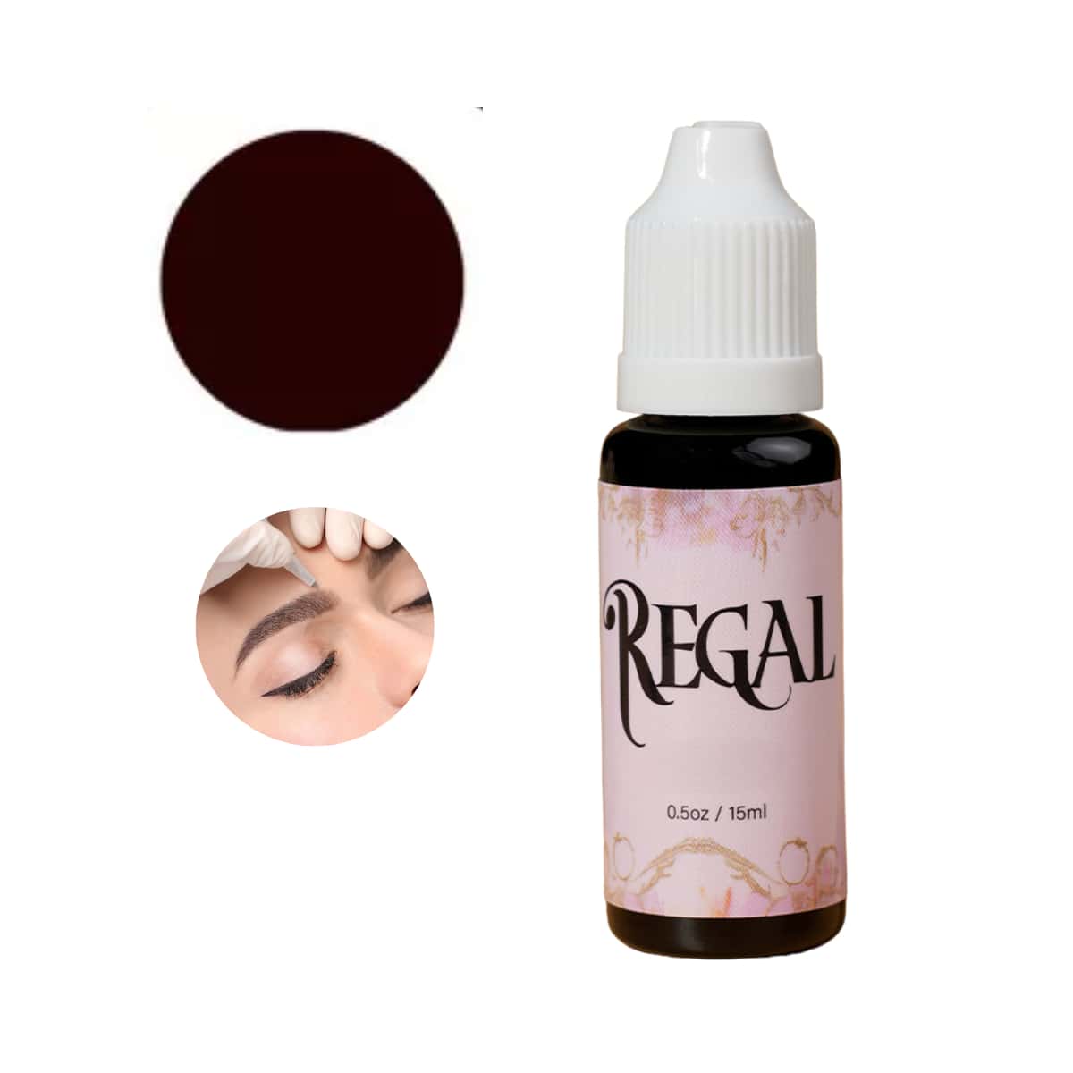Regal Ink Microblading Eyebrows And Eyes 15ml - Rust Brown - View 1