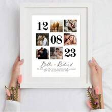 Custom Wedding Anniversary Gift Personalized Couple Family Photo Present Poster Room Home Hallway Decor Wall Painting No Frame Gift Ideas, Valentine's Day, Valentine's Day Decor Waterproof, Anti-Mold Stylish, Adorable, High-Quality Custom, Personalized, Unique Ideal Gifts For Her Boyfriend, Girlfriend, Dad, Mom, Family, Friends, Son, Daughter, School Students, Kids For Anniversaries, For Birthdays School, Office, Home Graduation,Home Refresh - Style 4 - View 9