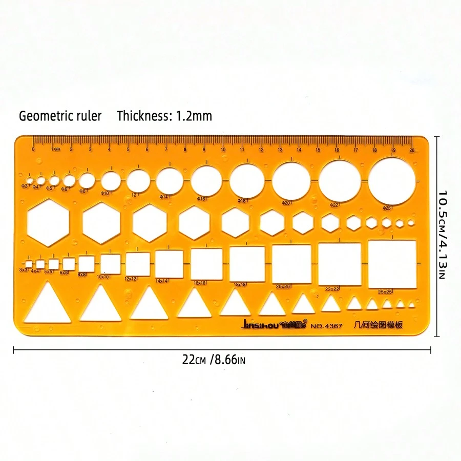 Elips Ruler Graphic Ruler Template, Round Ellipse Ruler, Resin, Flat Design ...