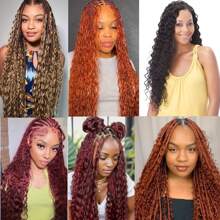 Deep Wave Bulk Hair For Braiding 2 Packs Curly Braiding Hair And Wavy No Weft No Weft Brazilian Virgin Curly Deep Wave Bulk Hair Bundles Bohemian Braiding Hair Extensions Wet And Wavy Braiding Hair