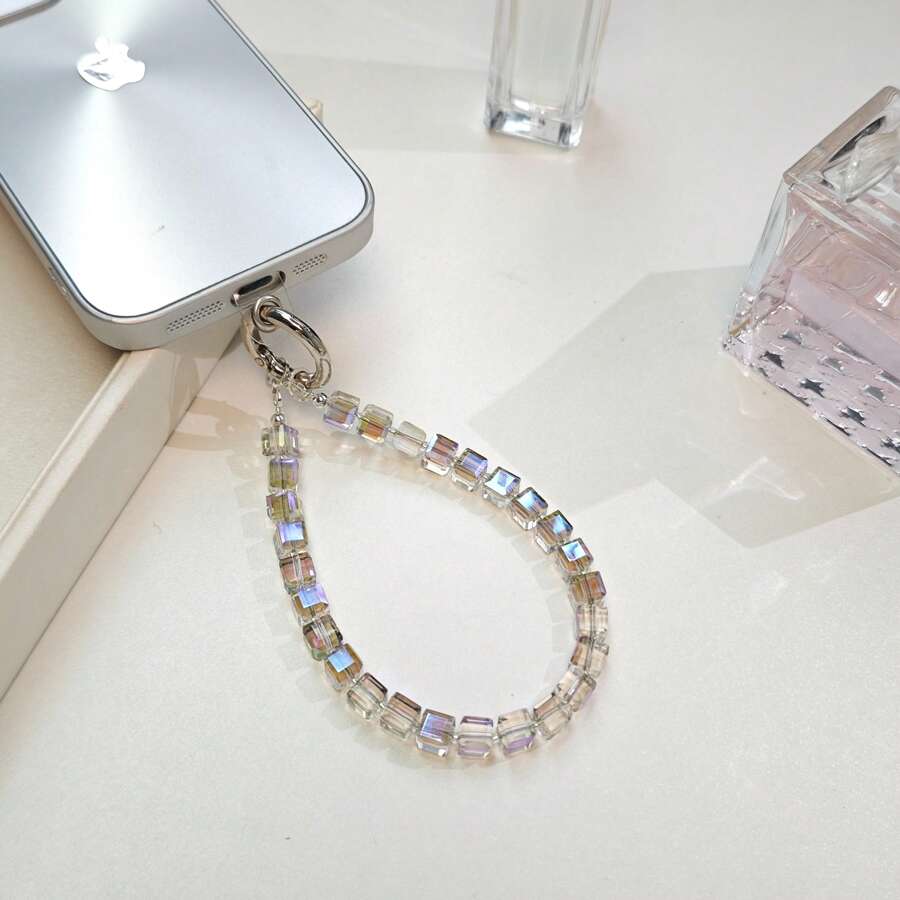 [Morado misterioso] Cordón para teléfono de moda, morado brillante y